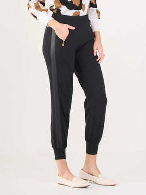 Downtown Jogger Black Ponte - Eden Lifestyle