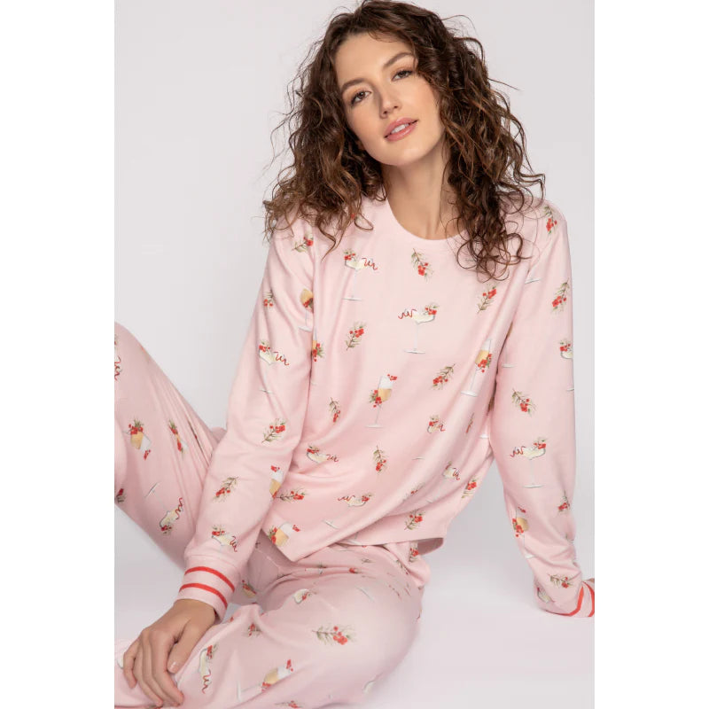 Cabin and Cocktails Pajama Set - Eden Lifestyle