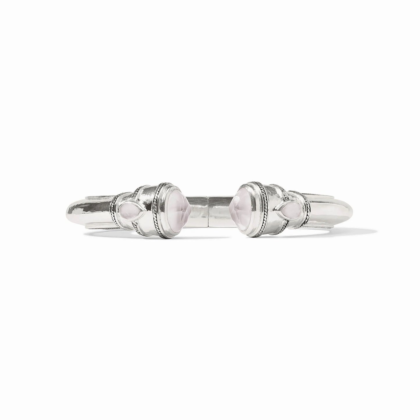 Cannes Demi Cuff Iridescent Clear Crystal Silver - Eden Lifestyle