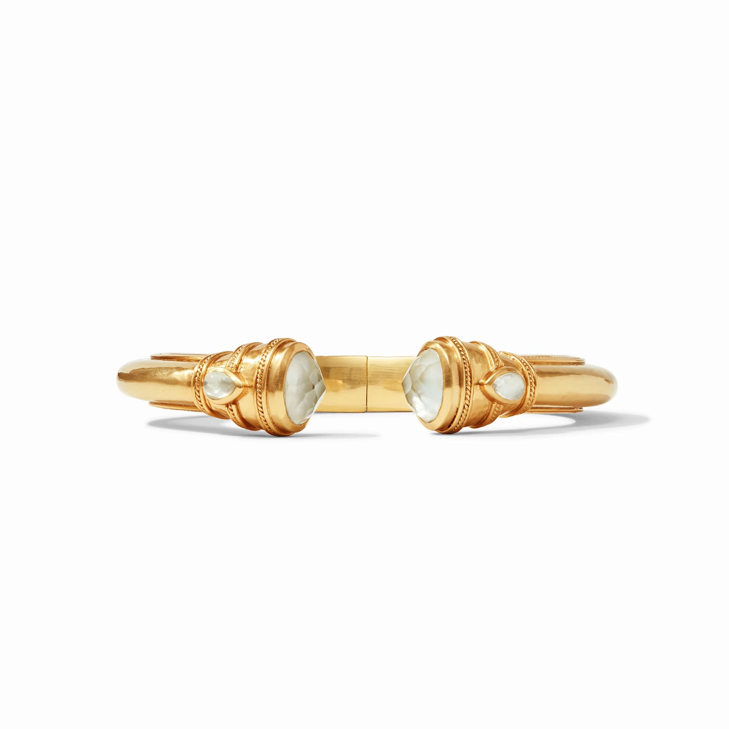 Cannes Demi Cuff Iridescent Clear Crystal Gold - Eden Lifestyle