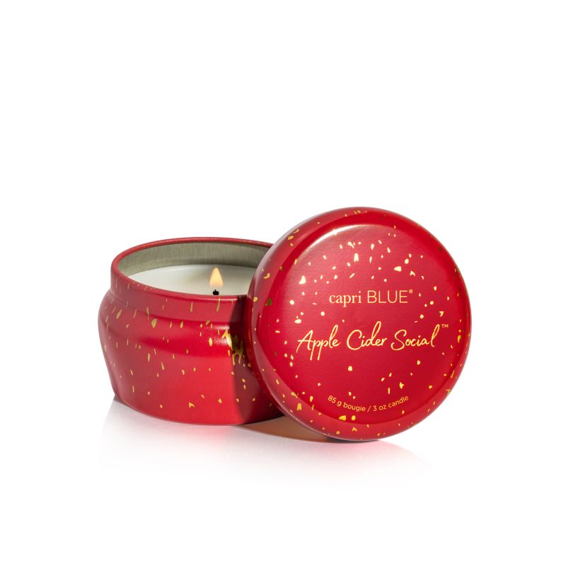 Capri Blue Apple Cider Social Glimmer Mini Tin, 3oz - Eden Lifestyle