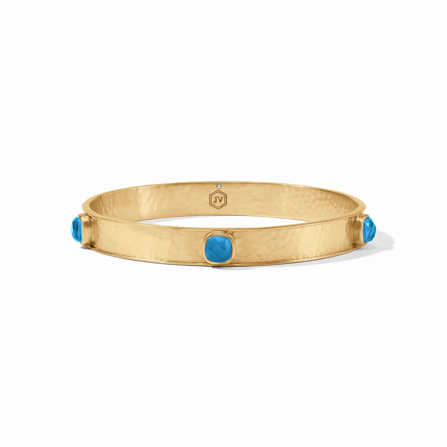 Catalina Stone Bangle Iridescent London Blue - Eden Lifestyle