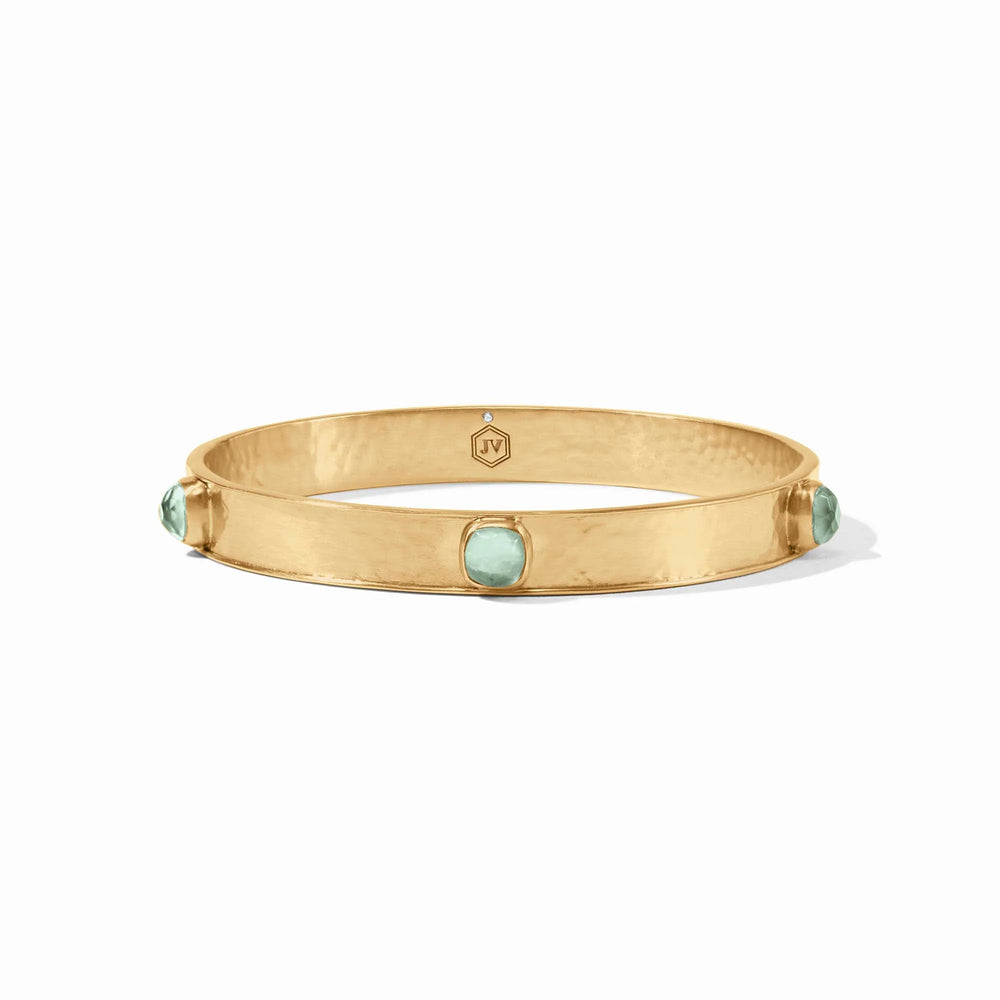 Catalina Stone Bangle Iridescent Aquamarine Blue - Eden Lifestyle