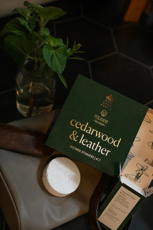 Cedarwood & Leather Shower Steamer - Eden Lifestyle