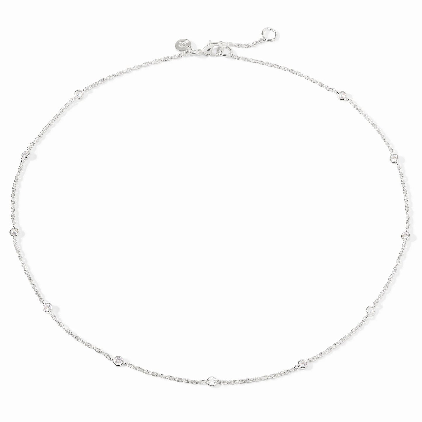 Celeste Delicate Station Necklace Sliver - Eden Lifestyle