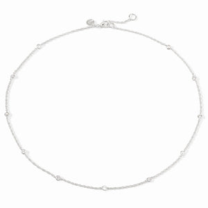 Celeste Delicate Station Necklace Sliver - Eden Lifestyle