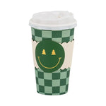 Checker Smiley Face To Go Cup - Eden Lifestyle