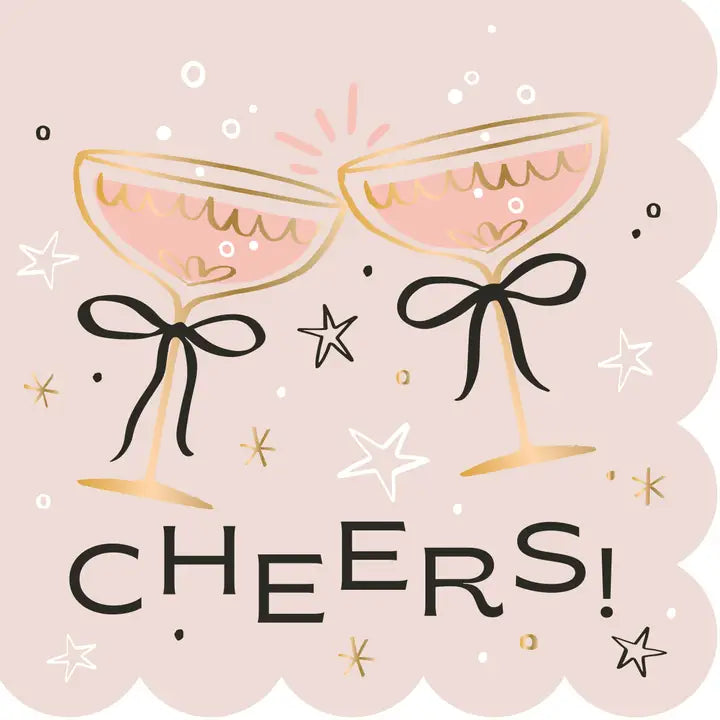 Cheers Bows - Foil - 20ct - Eden Lifestyle