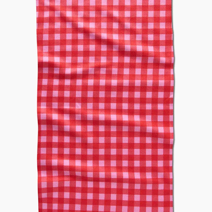 Cherry Gingham Tea Towel - Eden Lifestyle