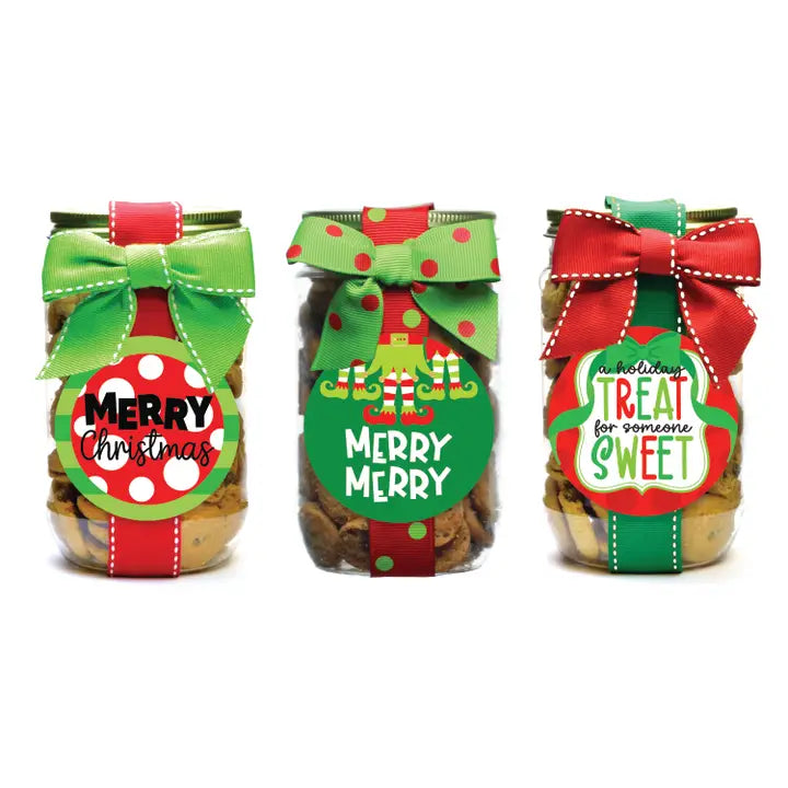 Christmas Cookies Pink Jar - Eden Lifestyle
