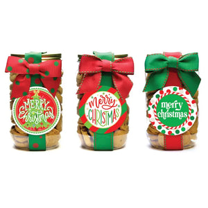 Christmas Cookies Pink Jar - Eden Lifestyle