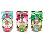 Christmas Cookies Pink Jar - Eden Lifestyle