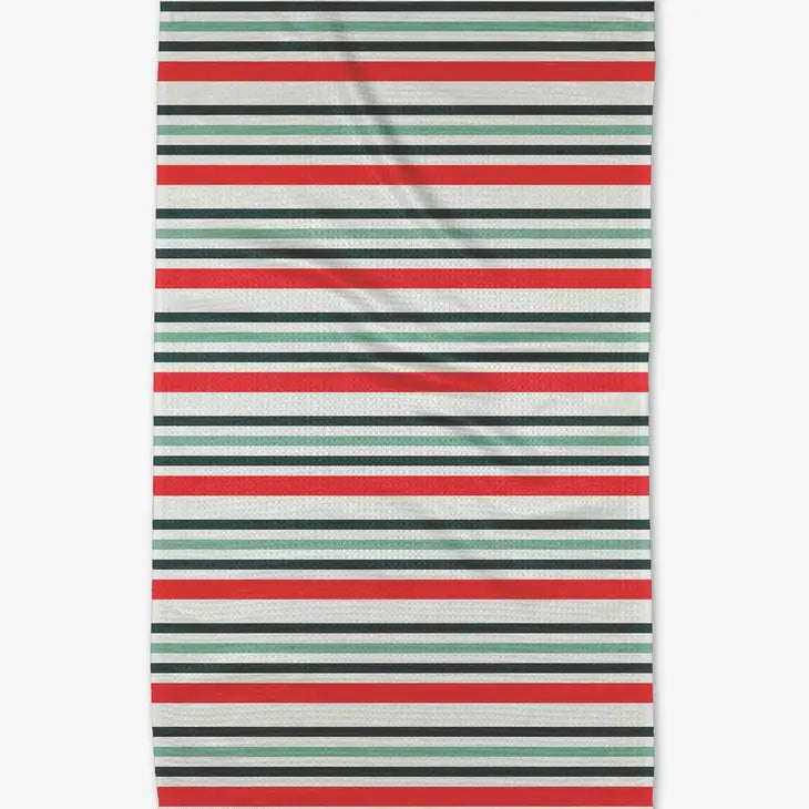 Christmas Stripes Tea Towel - Eden Lifestyle