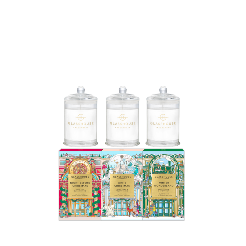Christmas Winter Wonderland Candle Trio 2.1 oz. - Eden Lifestyle