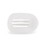 Coconut White Medium Flat Round Clip - Eden Lifestyle