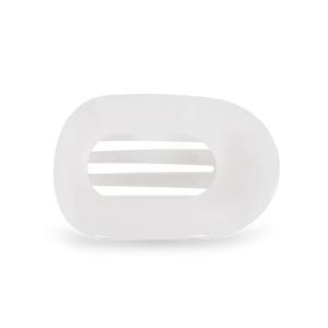 Coconut White Medium Flat Round Clip - Eden Lifestyle