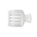 Coconut White Medium Flat Square Clip - Eden Lifestyle