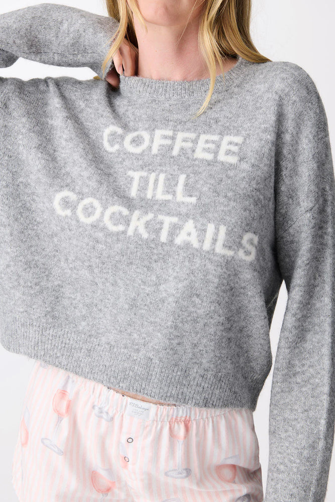 Coffee Till Cocktails Knit Sweater - Eden Lifestyle