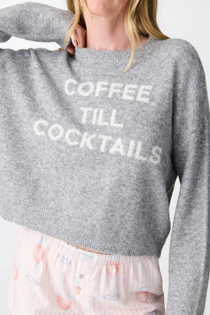 Coffee Till Cocktails Knit Sweater - Eden Lifestyle