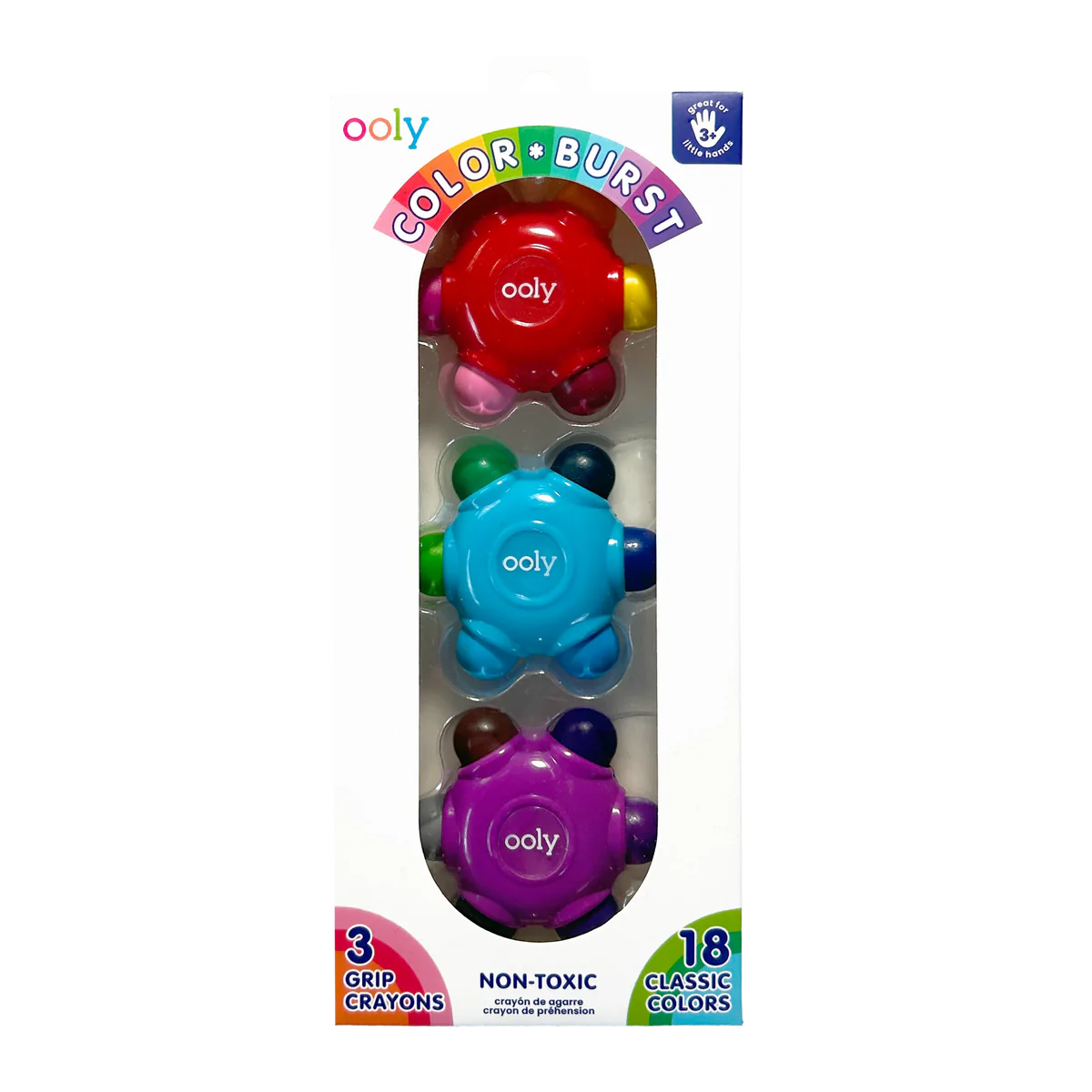 Color Burst Crayons - Set of 3 - Eden Lifestyle