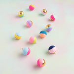 Color Couture Stripe Ball Ornament - Eden Lifestyle