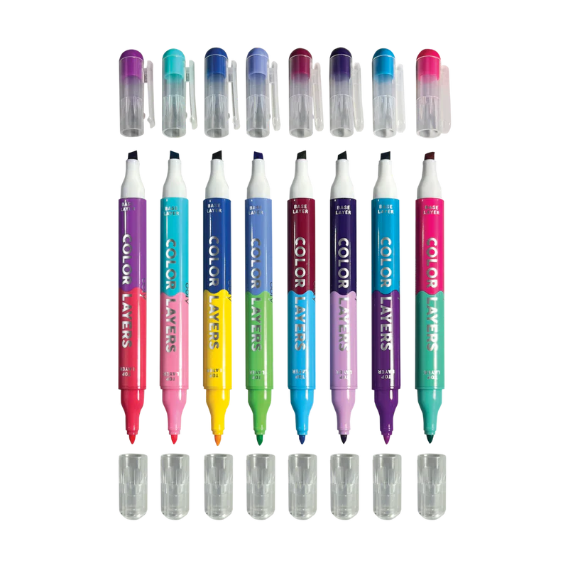Color Layers Double Ended Layering Markers - Set of 8 - Eden Lifestyle
