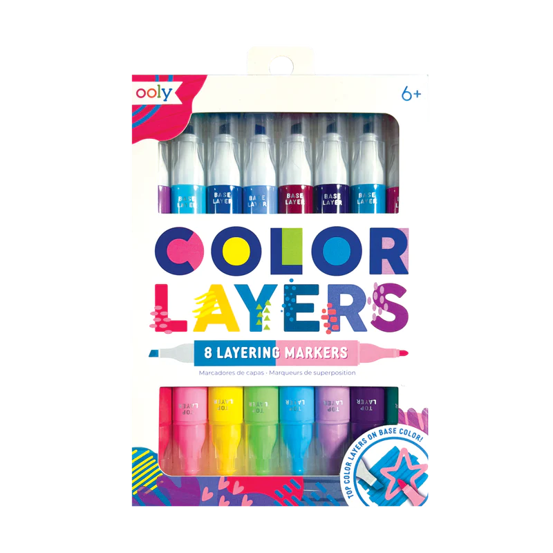 Color Layers Double Ended Layering Markers - Set of 8 - Eden Lifestyle
