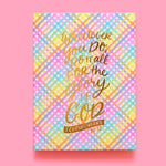 Colorful Gingham Notebook - Eden Lifestyle