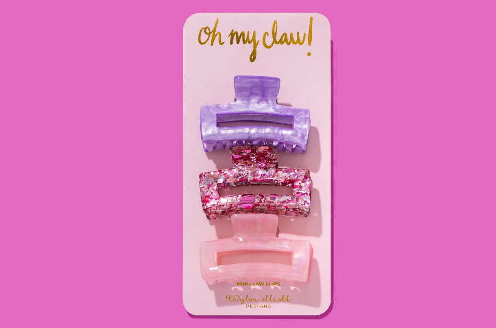 Confetti Claw Clip Trio - Eden Lifestyle