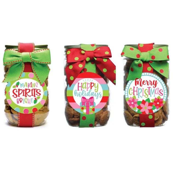 Cookies - Christmas Holiday Asst #7 - Pint Jars - Eden Lifestyle