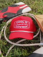 Cool It Cowboy Red Trucker Hat - Eden Lifestyle