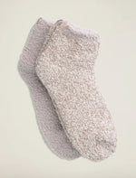 CozyChic® 2 Pair Tennis Sock Set Oyster Multi - Eden Lifestyle