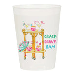 Crack Drink Bam Frosted Cups - Mahjong - Eden Lifestyle