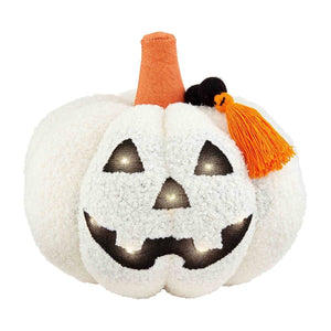 Sherpa Light-Up Pumpkin - Eden Lifestyle