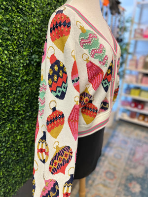 Queen of Sparkles Ornament Cardigan - Eden Lifestyle