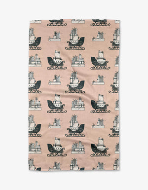 Dashing Through the Snow Kitchen Tea Towel - Eden Lifestyle