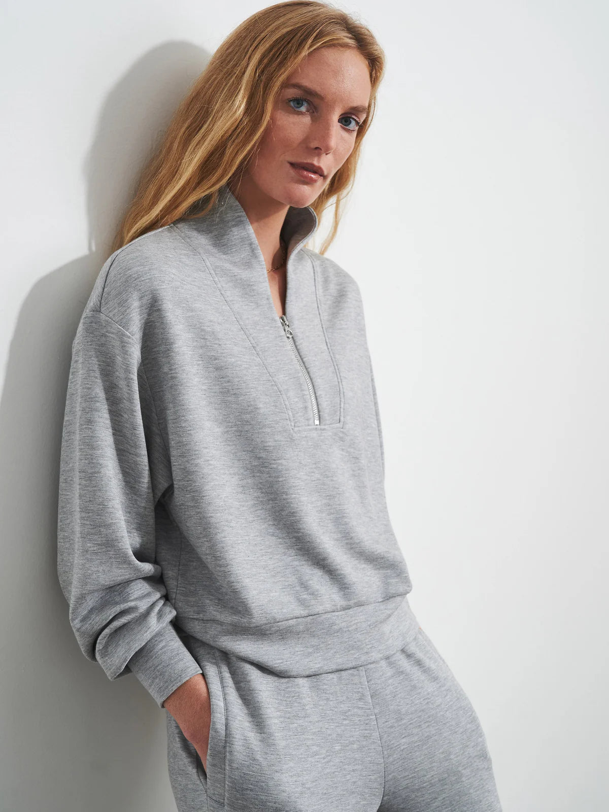 Davidson Sweat Light Grey Marl - Eden Lifestyle