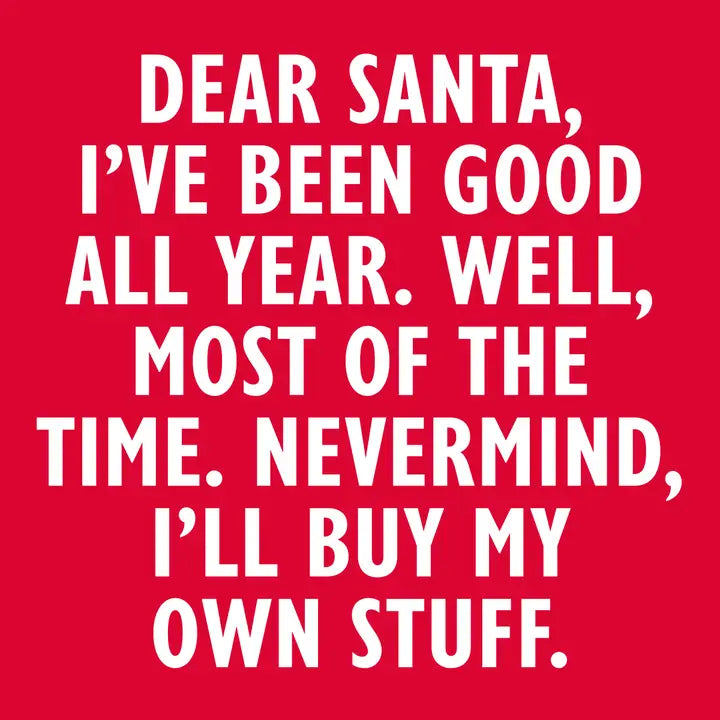 Dear Santa...Nevermind Cocktail Napkins - 20ct - Eden Lifestyle