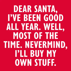 Dear Santa...Nevermind Cocktail Napkins - 20ct - Eden Lifestyle