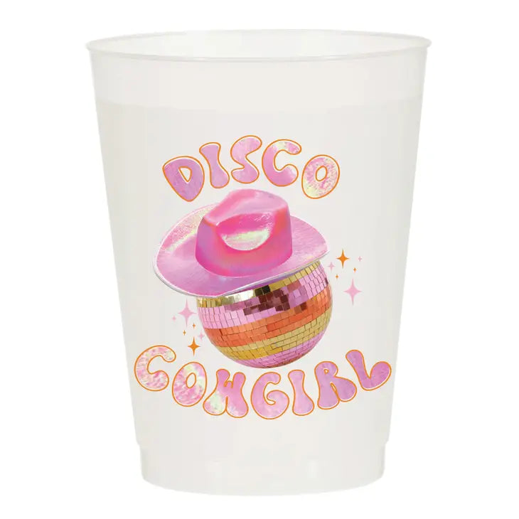 Disco Ball Cowgirl Frosted Cups - Rodeo - Eden Lifestyle