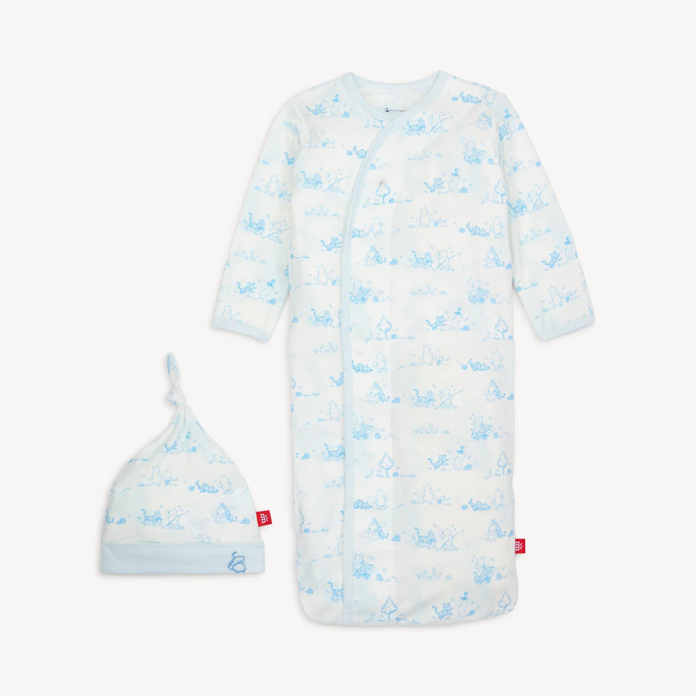 Disney Magnetic Me Winnie the Pooh in the Woods Modal Magnetic Cozy Sleeper Gown + Hat Set - Eden Lifestyle
