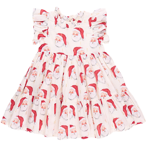 Girls Jennifer Dress Vintage Santa - Eden Lifestyle