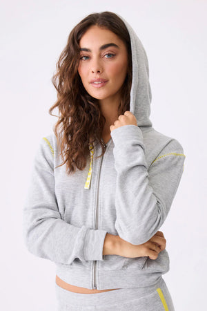 Electric Vibes Tank, Hoodie, and Banded Pant Set - Eden Lifestyle