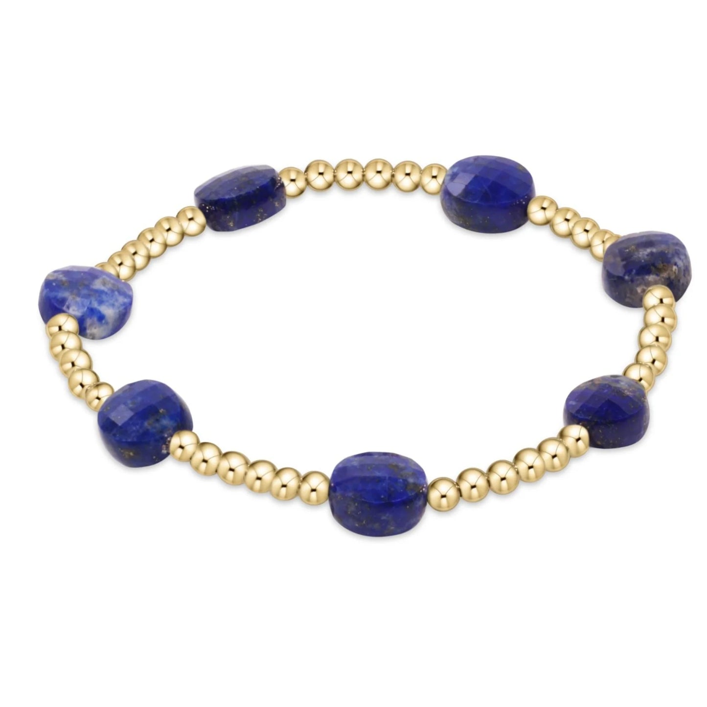 Enewton Admire Gold 3mm Bead Bracelet - Lapis - Eden Lifestyle
