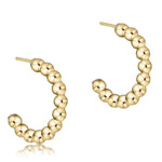 Enewton Beaded Classic 1" Post Hoop - 3mm gold - Eden Lifestyle