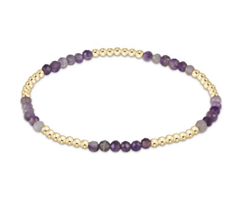 Enewton Blissful Pattern 2.5mm Bead Bracelet - Amethyst