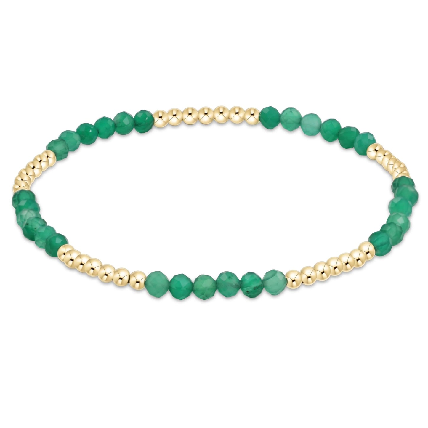 Enewton Blissful Pattern 2.5mm Bead Bracelet - Green Onyx - Eden Lifestyle