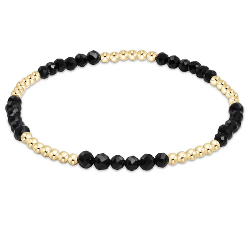 Enewton Blissful Pattern 2.5mm Bead Bracelet - Faceted Onyx - Eden Lifestyle