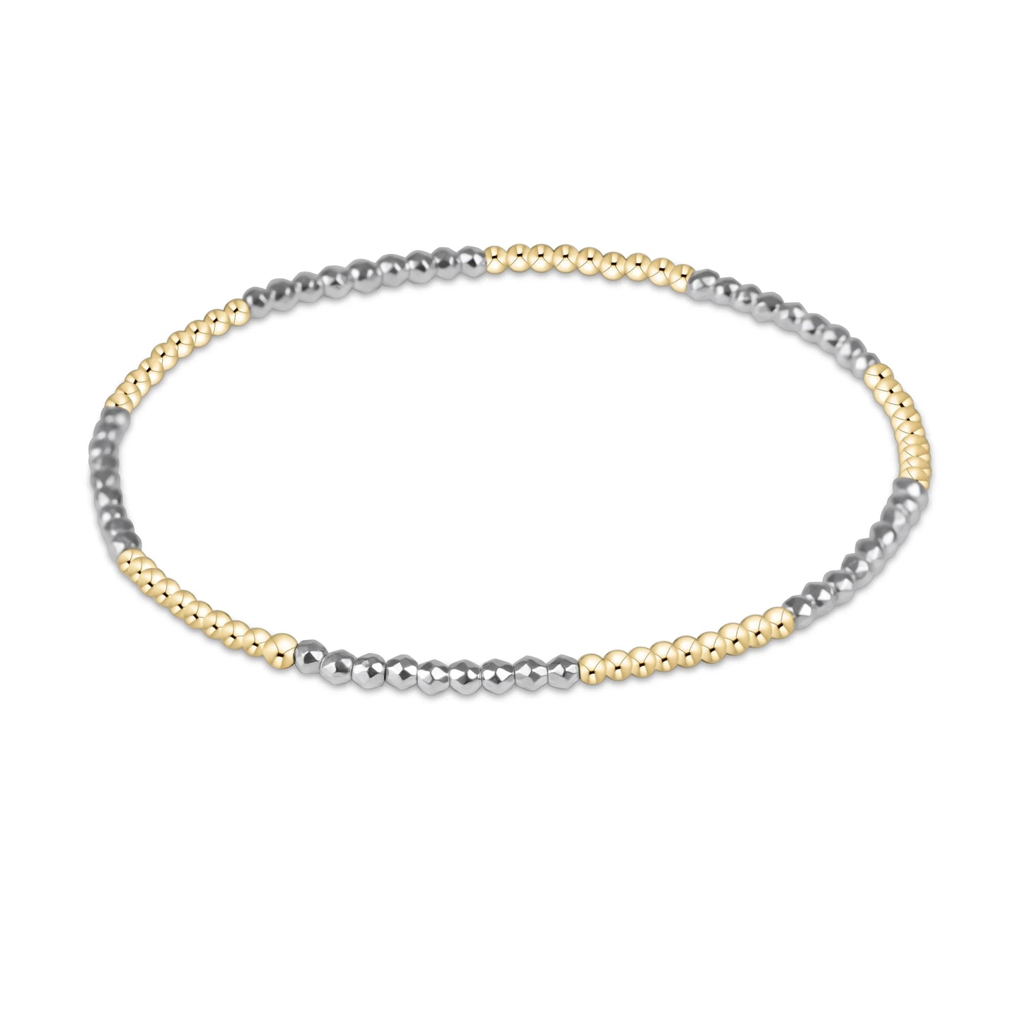 Enewton Blissful Pattern 2mm Bead Bracelet - Silver Faceted Hematite - Eden Lifestyle