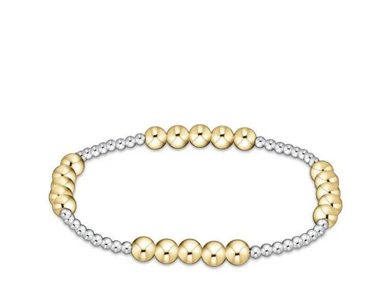 Enewton Classic Blissful 2mm Bead Bracelet - 4mm - Mixed Metal - Eden Lifestyle